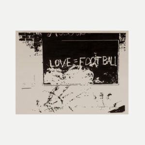 Ink Drawing Love Equals Football
